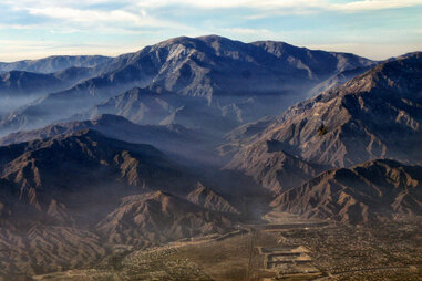 san gabriel mountains seen from the san gabriel valley