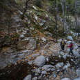 hiking in the san gabriel mountains above los angeles