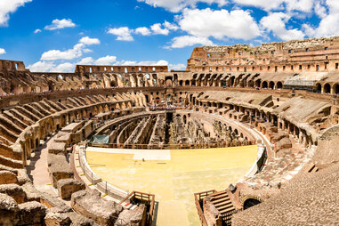 Panorama view of the Colosseum