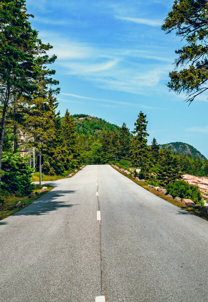 Park Loop Road in Maine