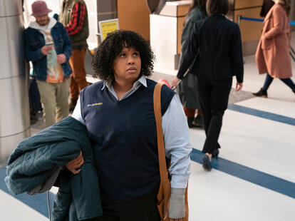 employees on the tarmac on hulu&rsquo;s how to die alone