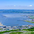 wakkanai city north japan aerial coast