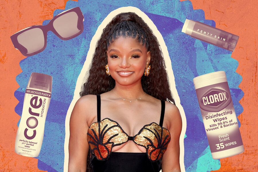 Halle Bailey Wears Sunglasses at the Airport so She Can People Watch in Peace