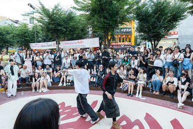 Busking in Hondae, Seoul, South Korea