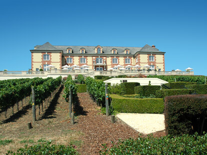 domaine carneros winery in napa valley wine country, california