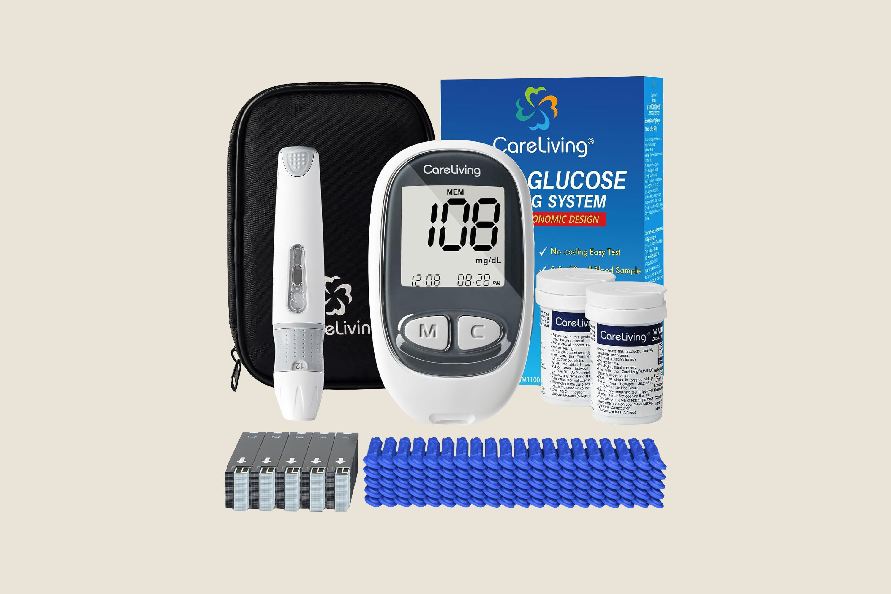 A glucose monitor kit.
