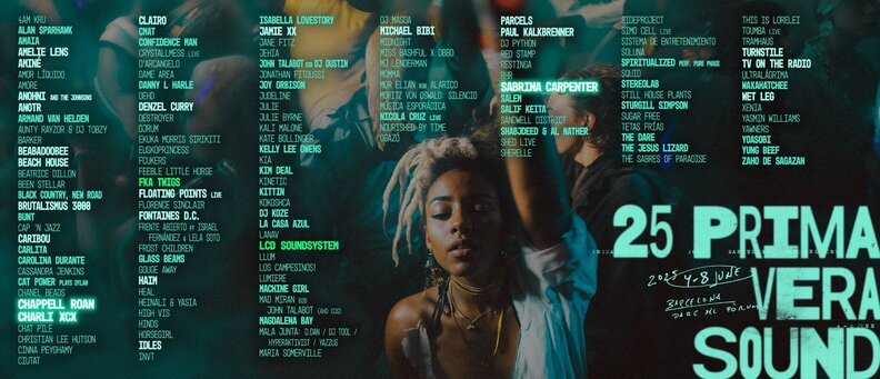The Primavera Sound Barcelona 2025 Festival Lineup