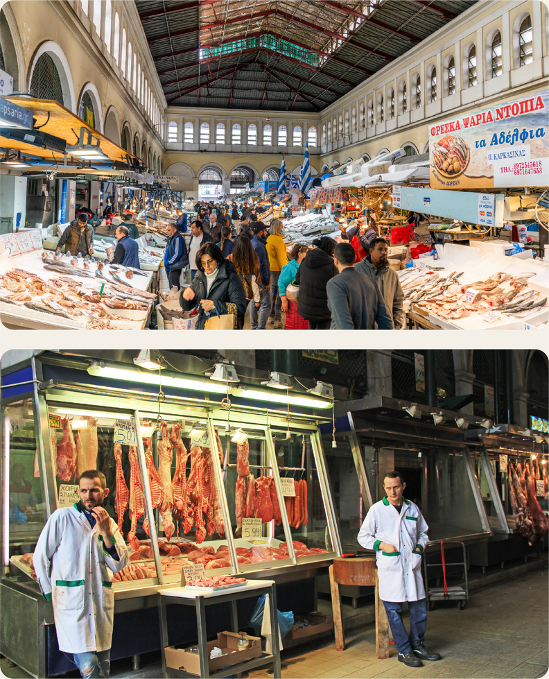Varvakios Agora, Central Street Market athens