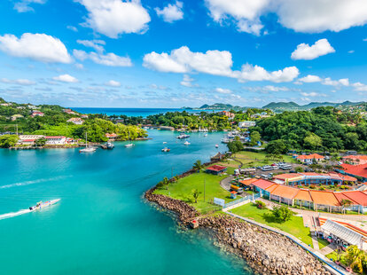 Ariel view of Port Castries