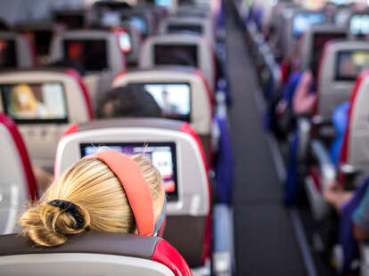 screen creeping watching screens on flights