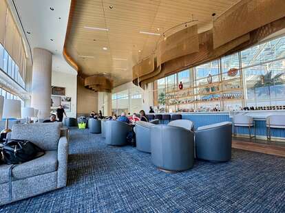 The Plaza Premium Lounge in Terminal C at Orlando International Airport in Orlando, Florida