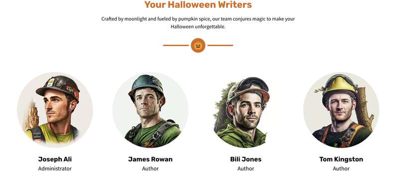Four AI generated portraits of working men.