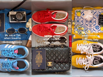 TSA tray photo trend