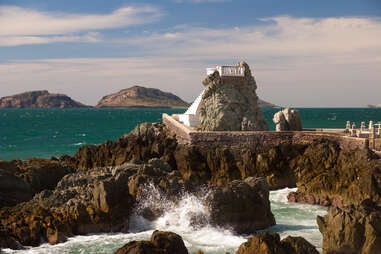 a beautiful rocky overlook in Mazatlan