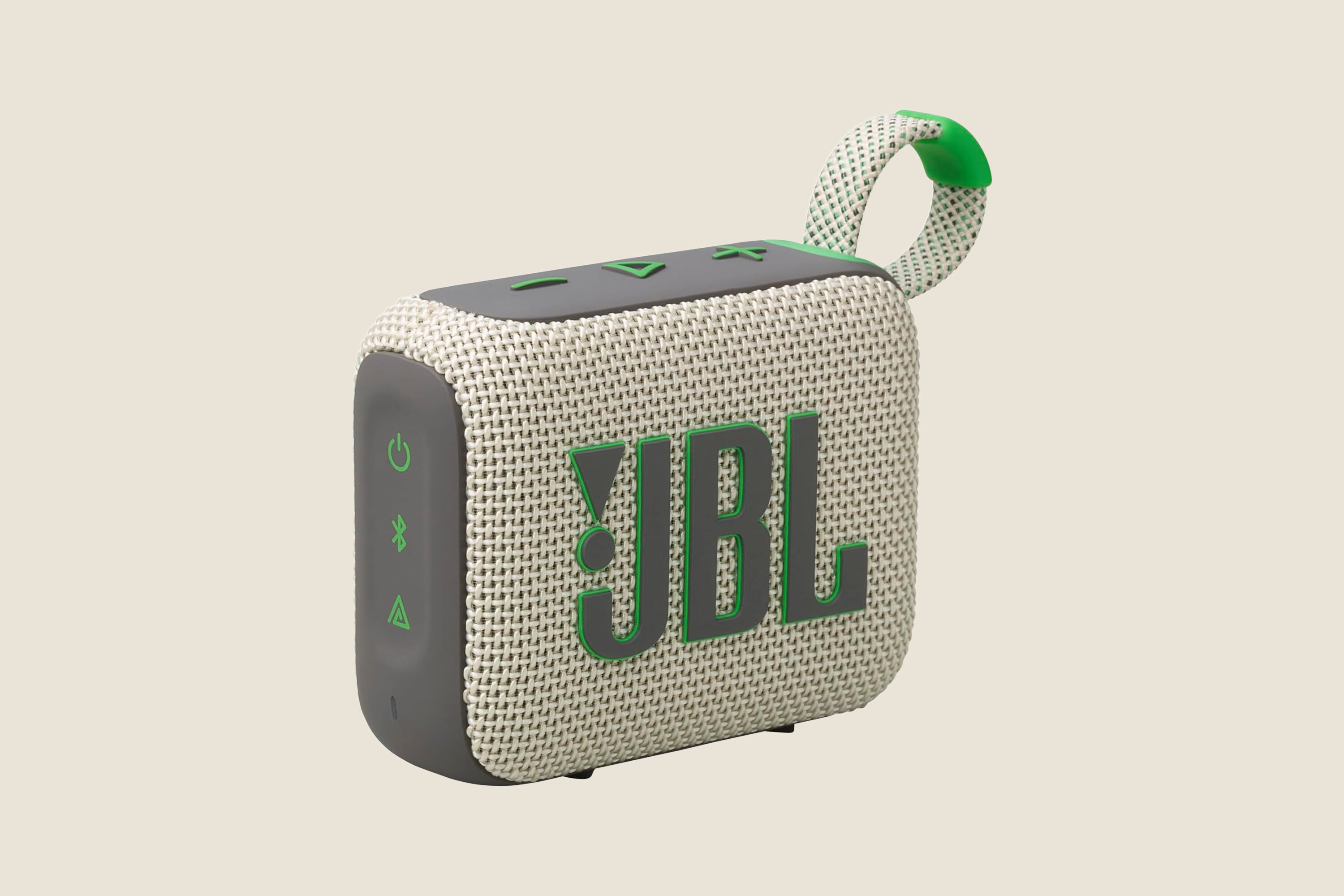 A JBL portable speaker.