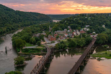 Harpers Ferry from above