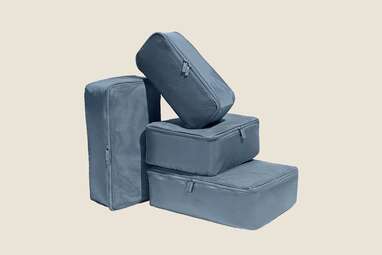 Dusky blue packing cubes from Away