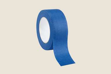 A roll of blue masking tape