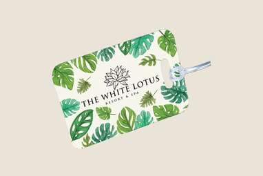 A White Lotus Luggage tag