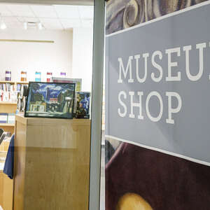 Georgia Museum of Art, museum gift shop entrance.