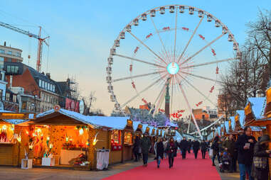 Brussels Winter Wonders & Christmas Market Brussels, Belgium, ferris wheel