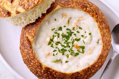 Boudin clam chowder