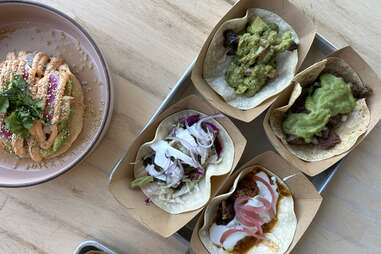 tacos and ceviche at finca in paso robles, ca