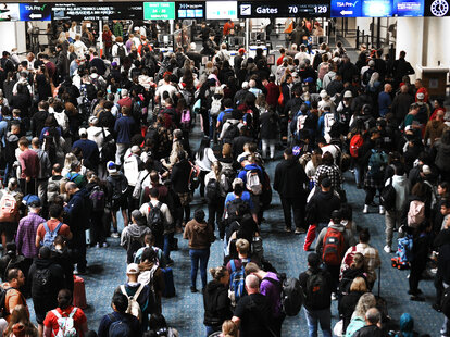 Busy Orlando, Florida airport