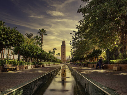 Kutubiyya Mosque in Marrakech morocco