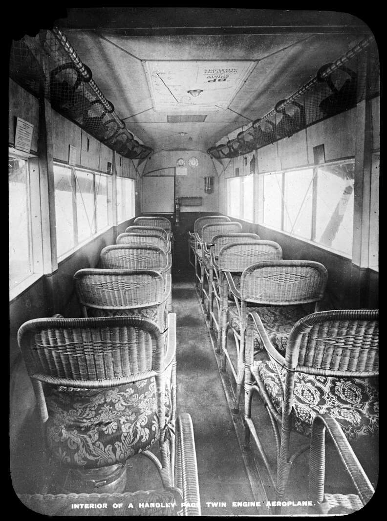 airplane interior circa 1920-1930