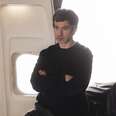 nathan fielder on an airplane-style set