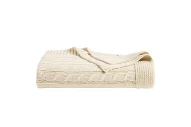 Cable Knit Throw Blanket