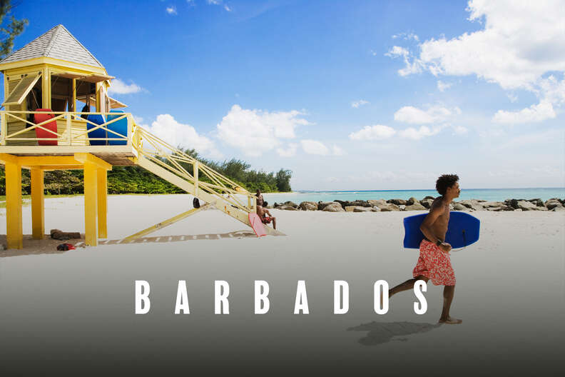 A beach in Barbados.