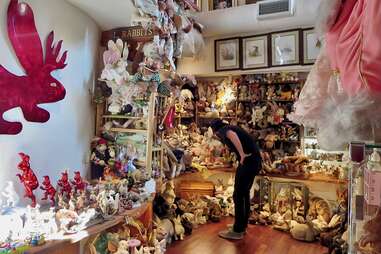 The Bunny Museum in Altadena, California, before it burned down in the Palisades Fire.