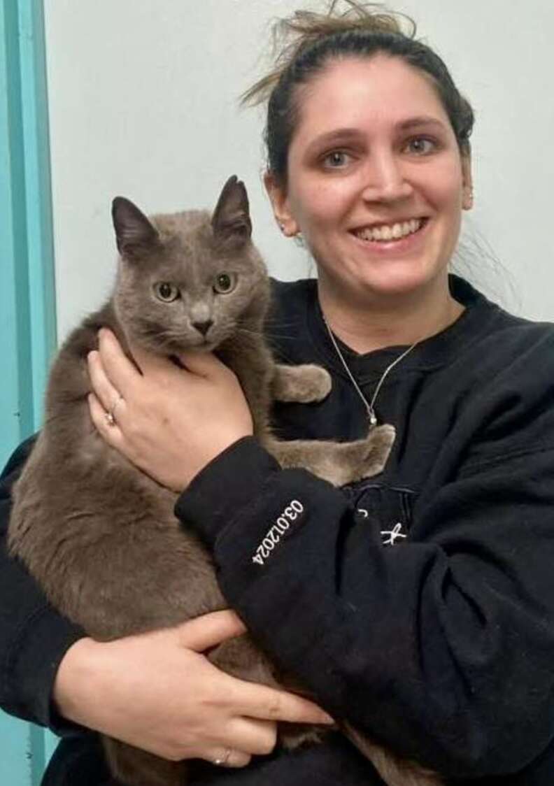 Lilly reunited with her owner, Alexis Keith