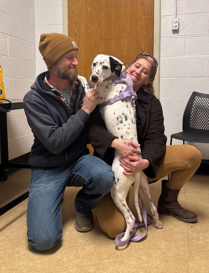 新しい家族と一緒のブランディ