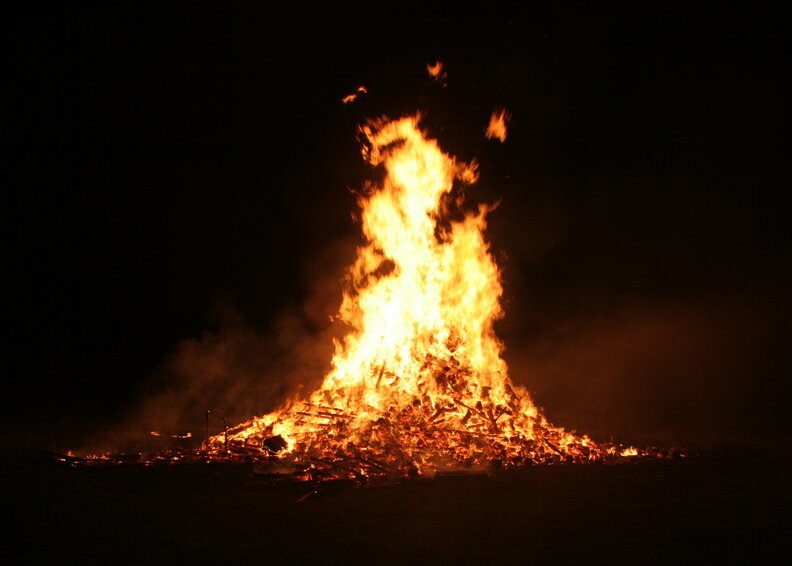 Guy Fawkes Night bonfire
