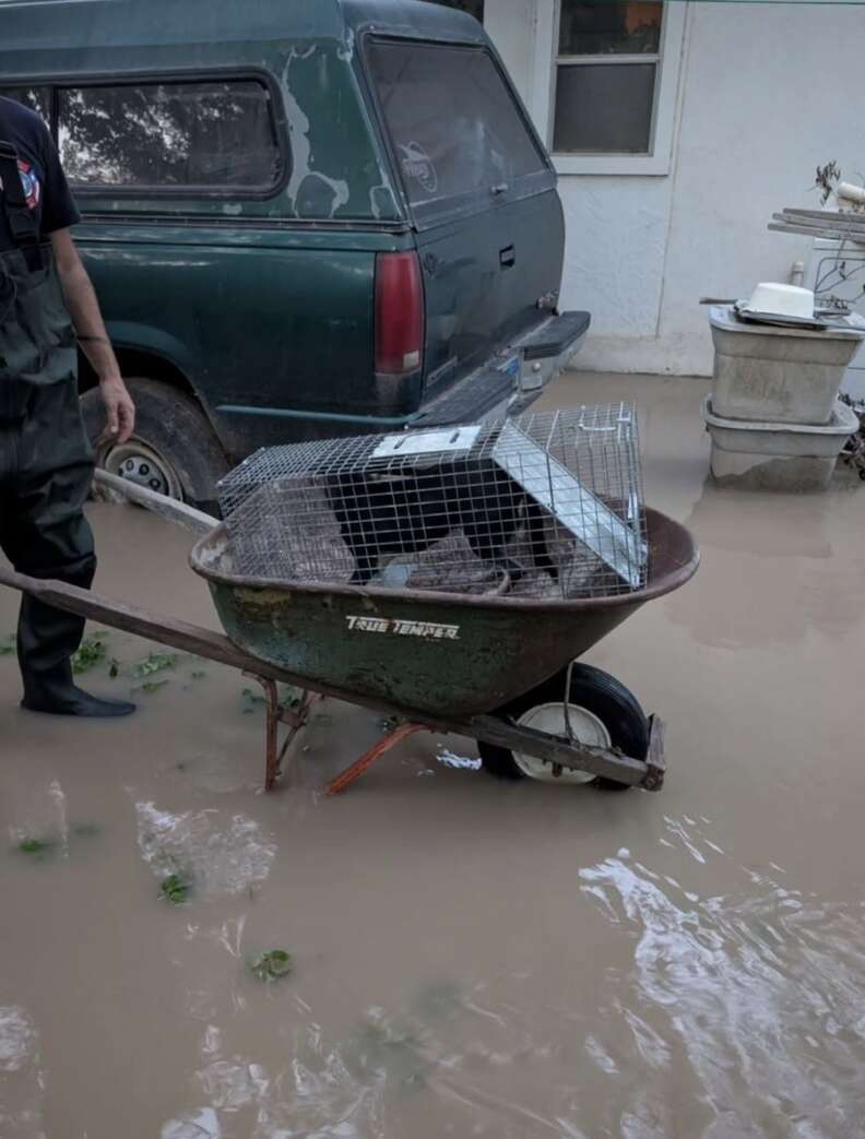 Flooded neighborhood