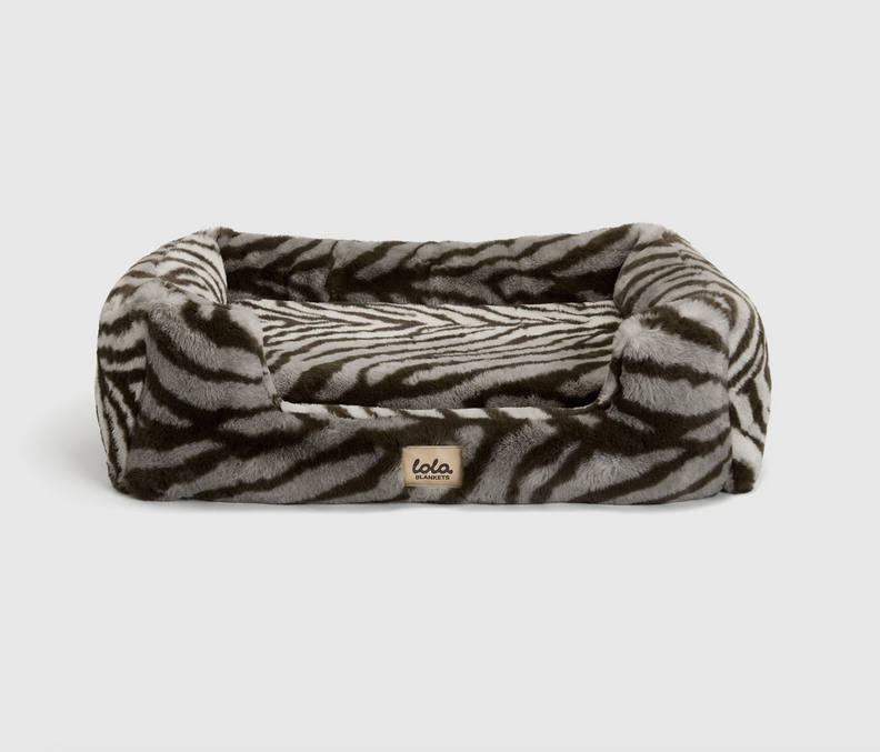 The Lola Pet Bed in Zebra