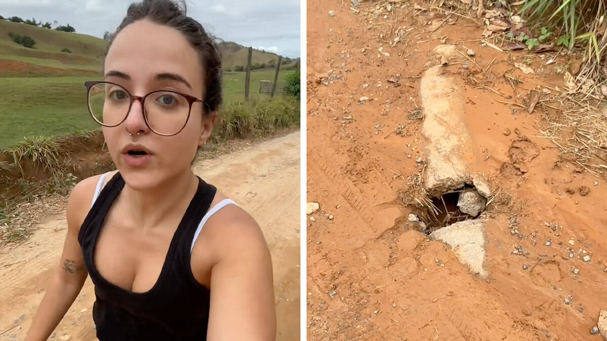 Woman Jogging On A Remote Road Hears Cries From A Hole In The Ground