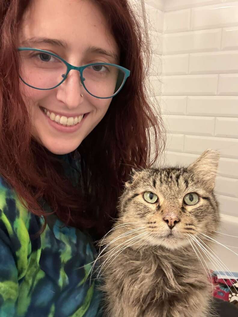 Merlin at the vet's office