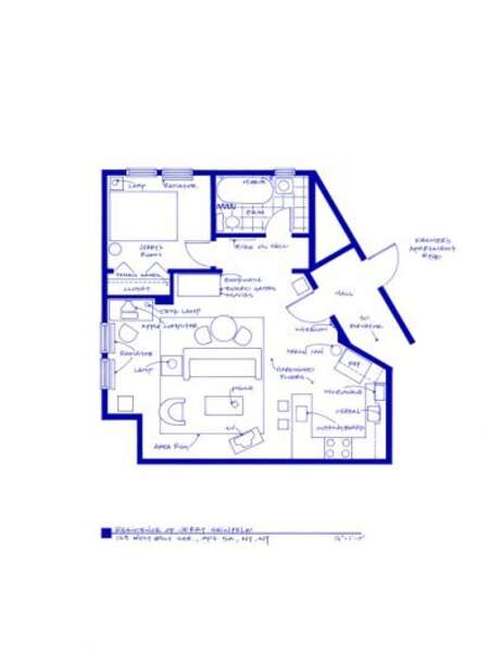 ...FF's 80+ hand-drawn prints of homes/apartments from beloved TV ...