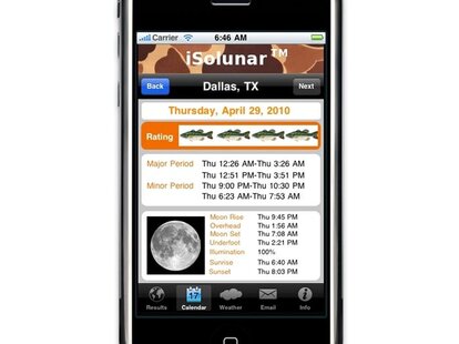 iSolunar Hunting and Fishing Times - Own - Thrillist Dallas