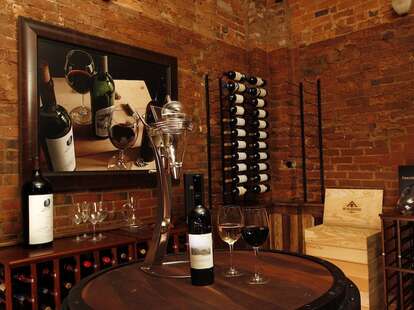 Wine cellar at Frank Ski's in Atlanta