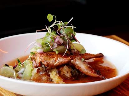 A chicken dish.