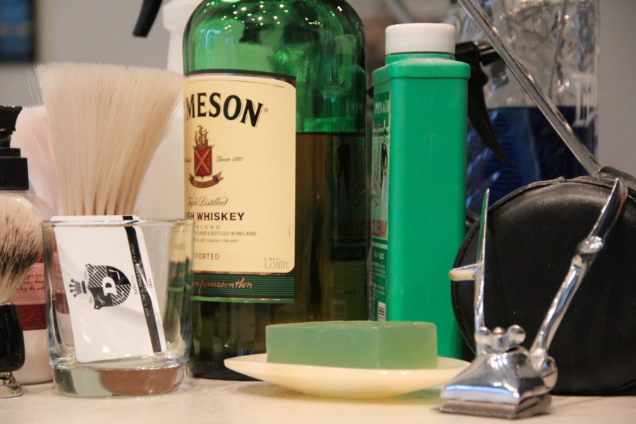 Duke Barber Co A Straight Razor Shave (and some whiskey) Thrillist Philadelphia