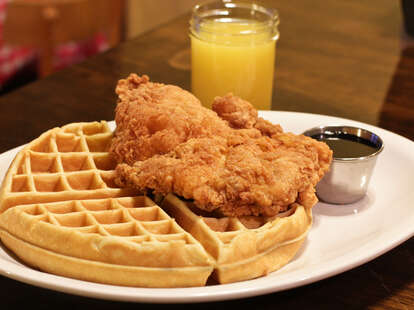 Chicken and waffles