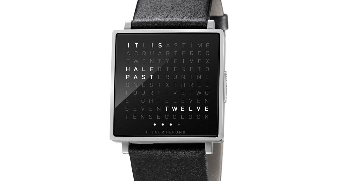 Qlocktwo Watch Own Thrillist