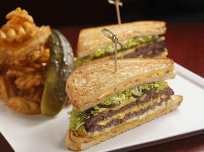 Hamburger sandwich at Citizens Kitchen and Bar in Las Vegas