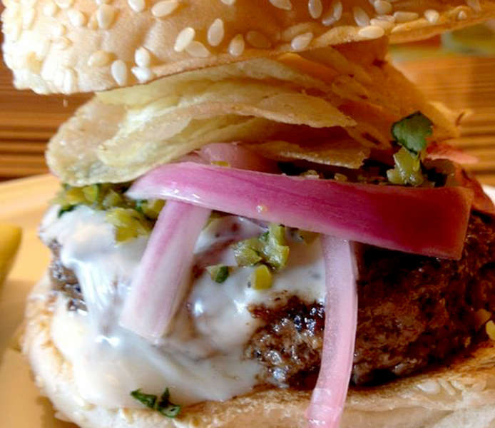 Bobby Flay's Green Chile Cheeseburger Eat Thrillist Philadelphia
